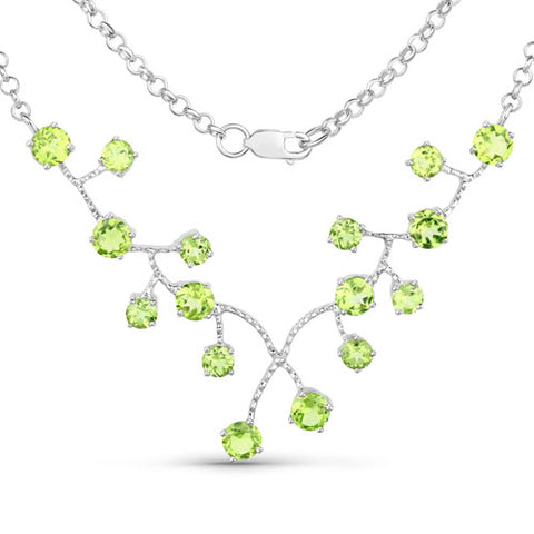 Peridot .925 Sterling Silver Necklace